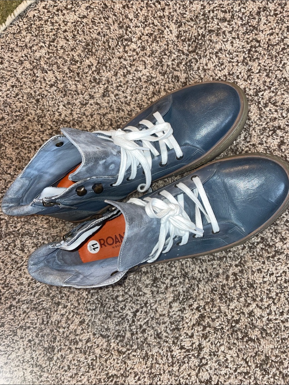 BED|STU Roan Leather Macc II 2 High Mid Top Sneaker Grey Sz 11. NWOT - Picture 14 of 16